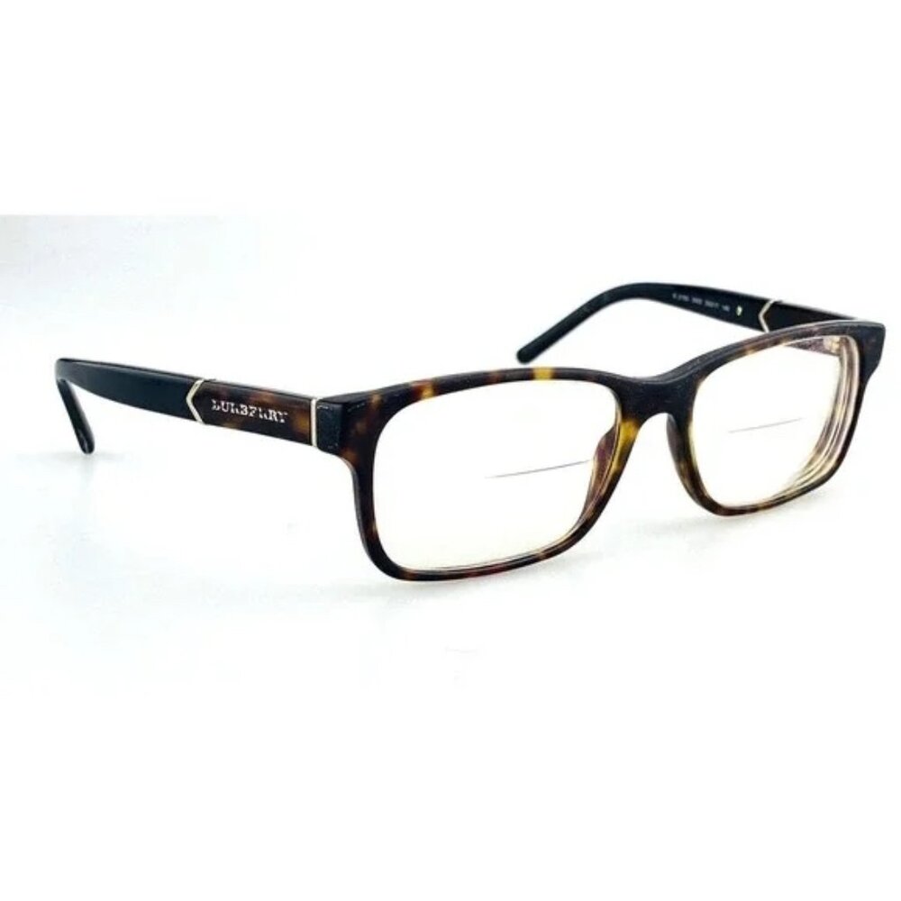 Burberry BE2150 3002 Eyeglasses | Tortoise/Black Rectangular | Dark Havana